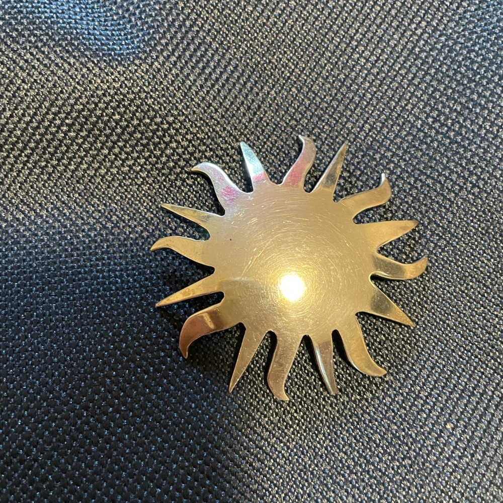 925 silver sun pendant